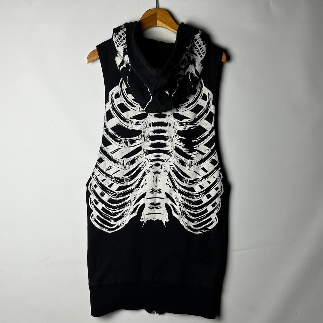 [GLAD NEWS] 글래드뉴스 스켈레턴 슬리브리스 후드집업 상품이미지2