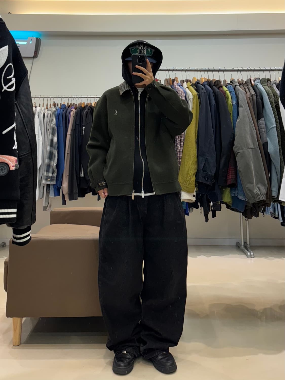 입생로랑 핸드메이드 모직 블루종 상품이미지7