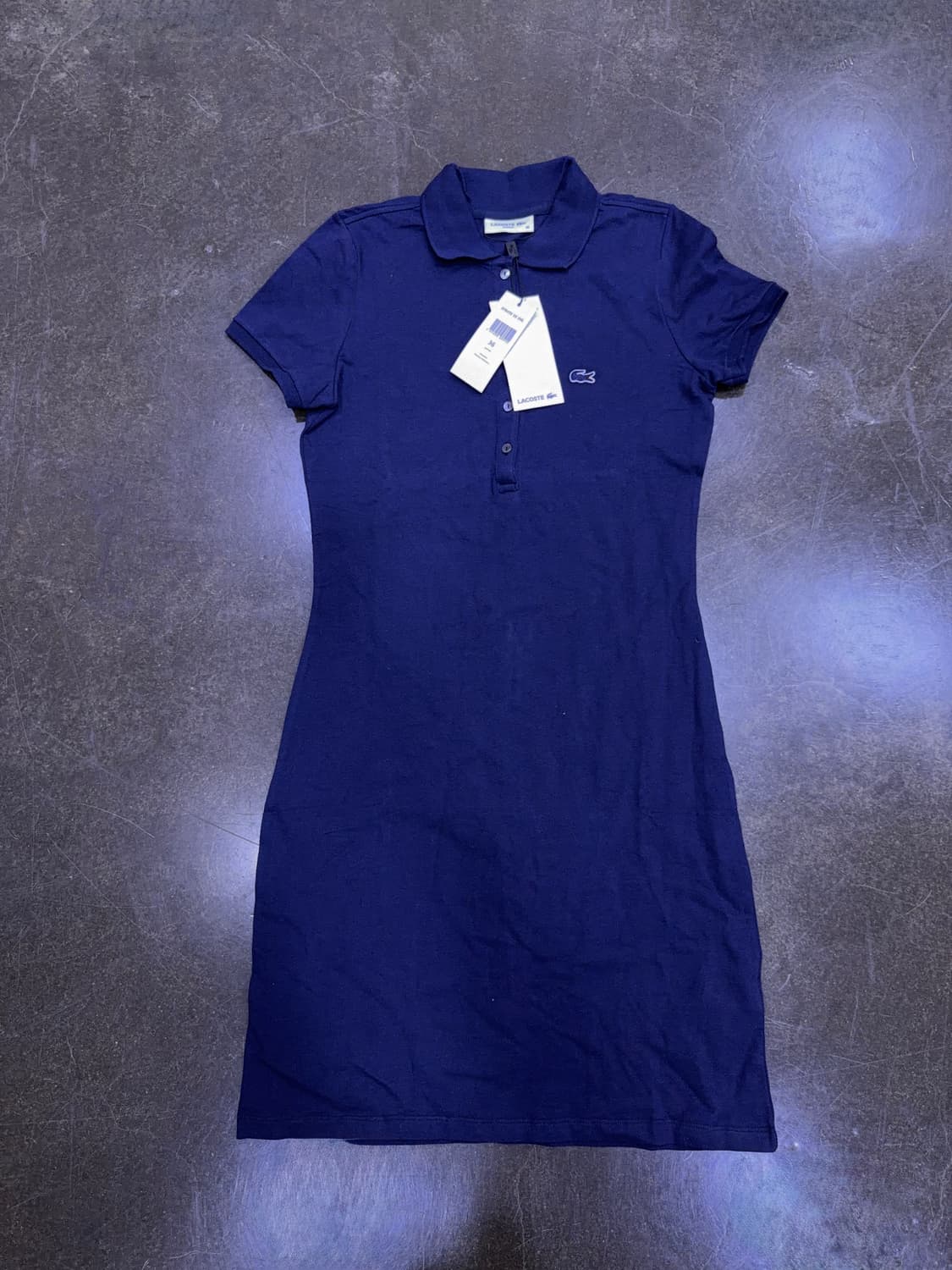 라코스테 슬림핏 미니 피케 폴로 원피스 네이비 36 상품이미지1