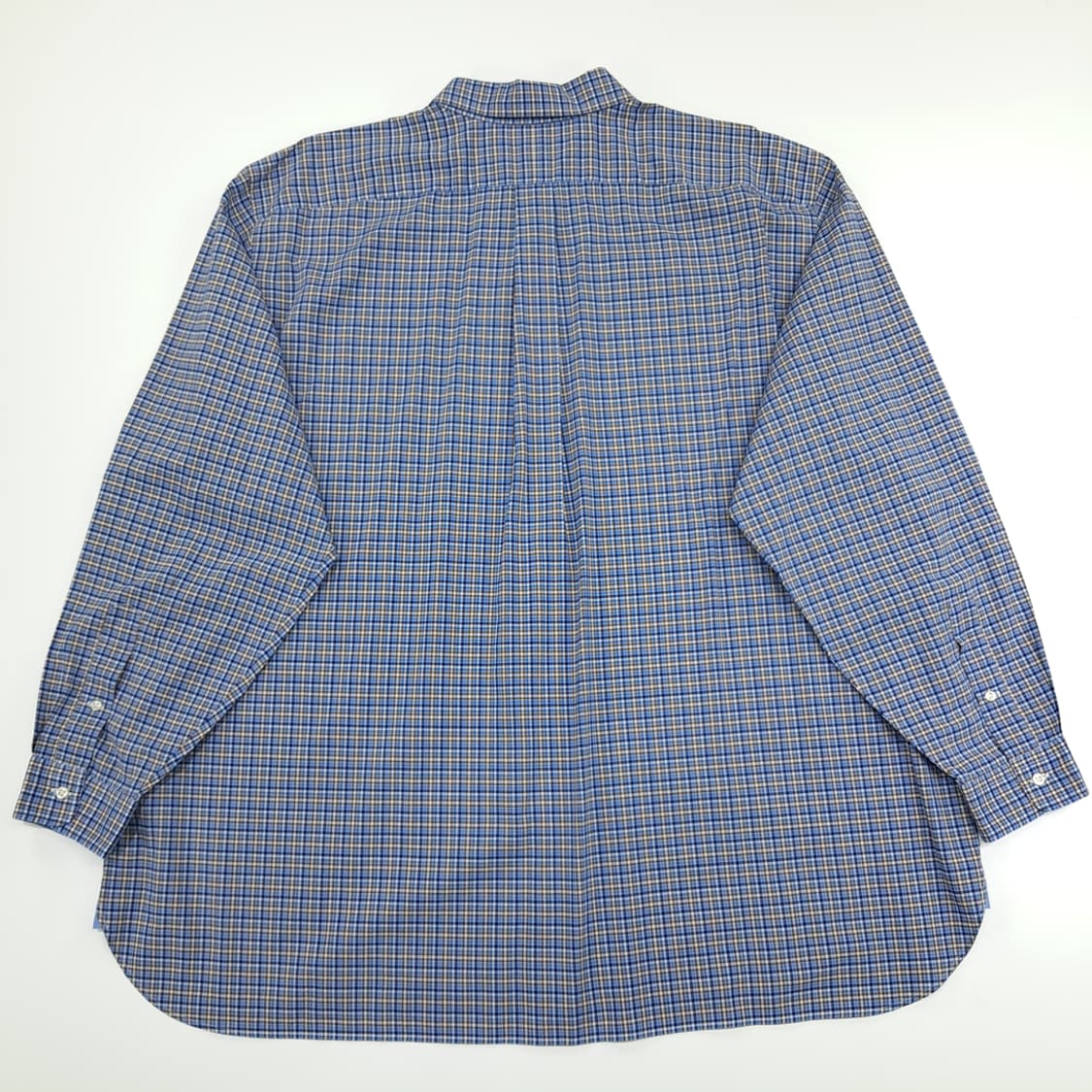 CN788 3XB 폴로 랄프로렌 네이비브라운 스몰타탄체크 긴팔 셔츠 남방 상품이미지7
