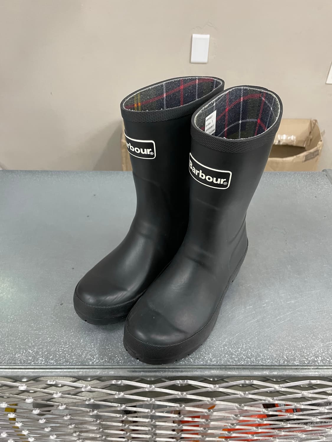 바버 밴버리 레인부츠 블랙 uk3 상품이미지2