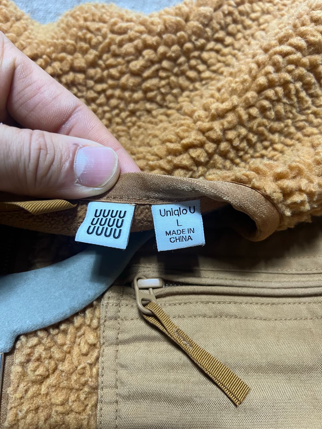 유니클로 U 후리스 점퍼 L 상품이미지3