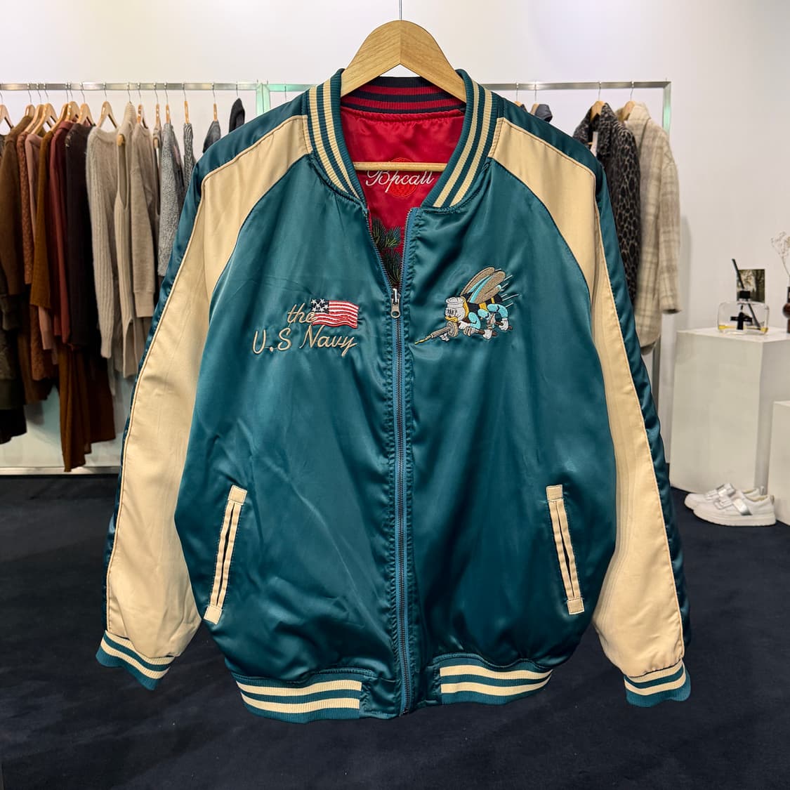 [2XL] 재팬빈티지 리버서블 스카잔 상품이미지1