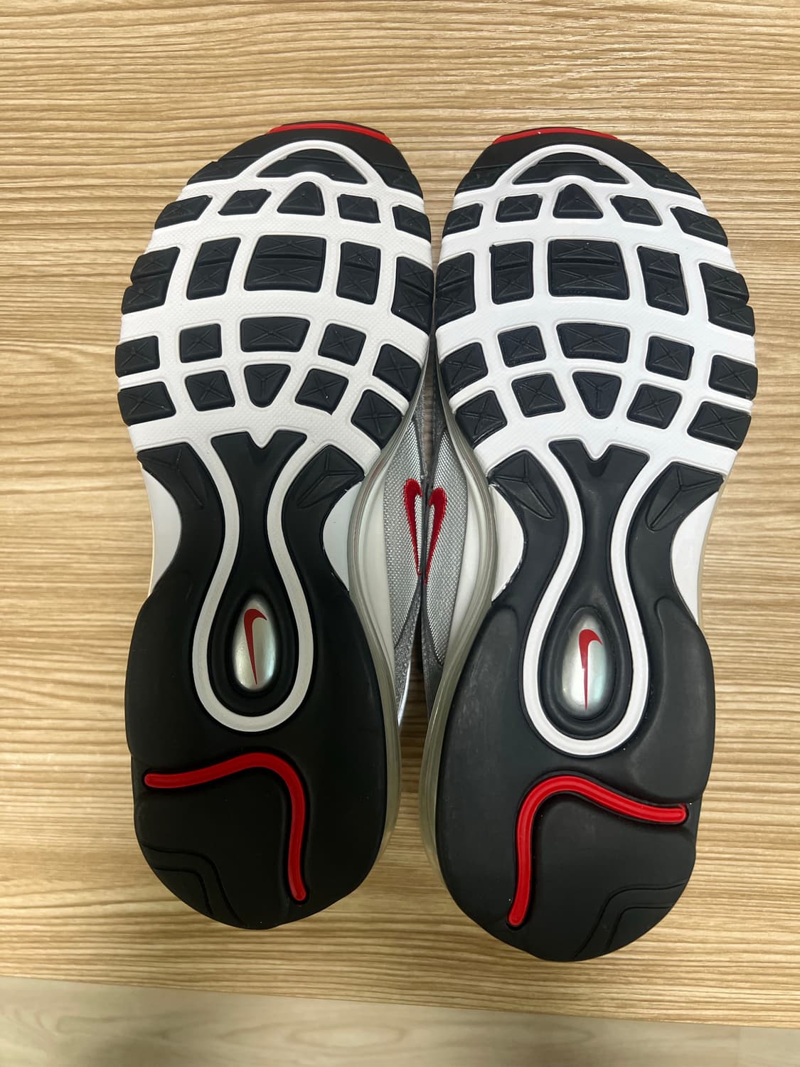 나이키 에어맥스 97 OG 실버 레드 265 상품이미지6