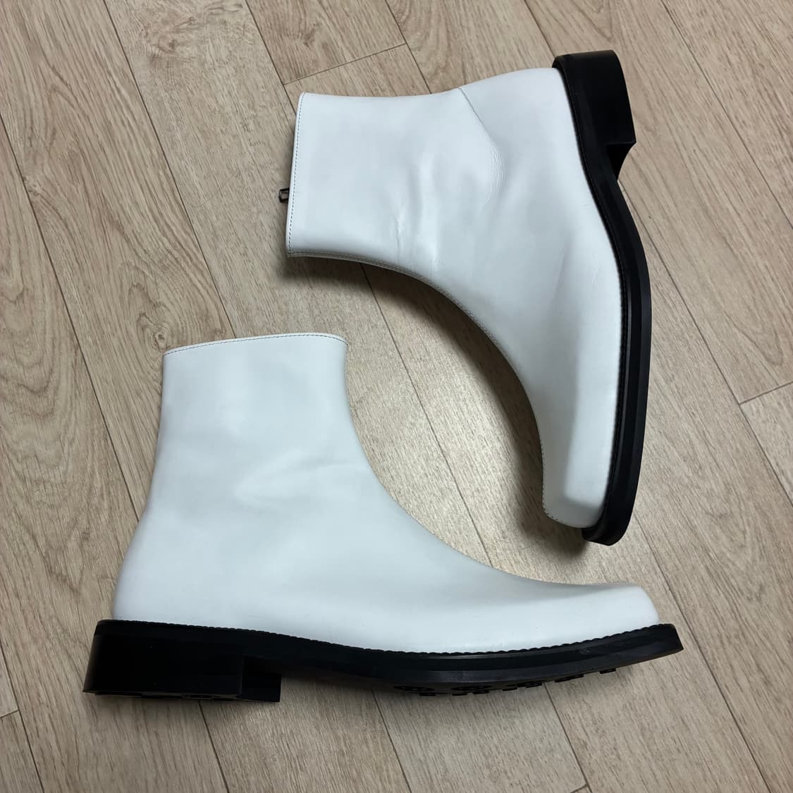 [새상품] 피렌체아뜨리에 중앙절개 와이드 스퀘어토 집업부츠 5705 상품이미지7