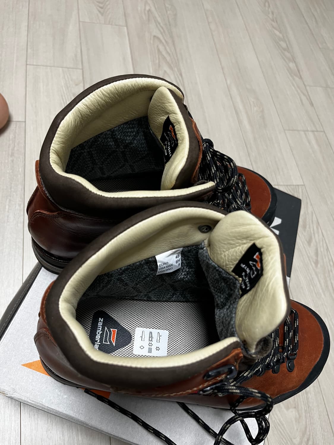 [새상품급/풀구성] 잠발란 1025 토페인 NW GTX RR 왁시드 브릭 상품이미지5