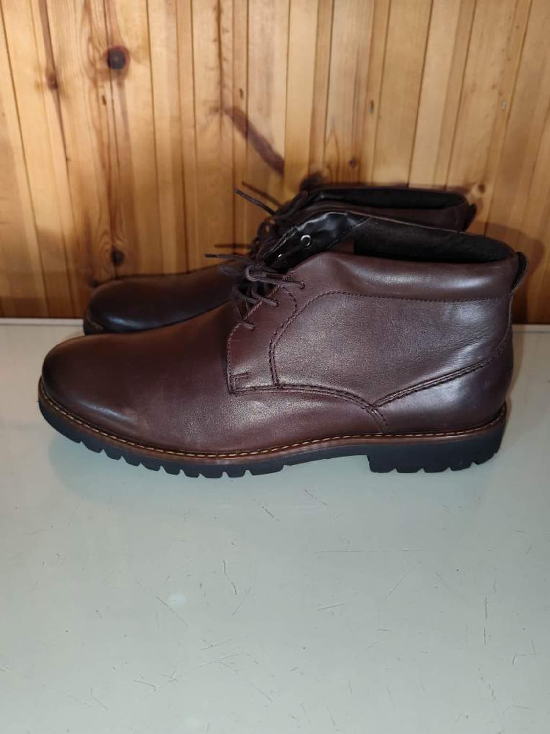 275mm 락포트 와이드 마샬 브라운 가죽 처커부츠 상품이미지2