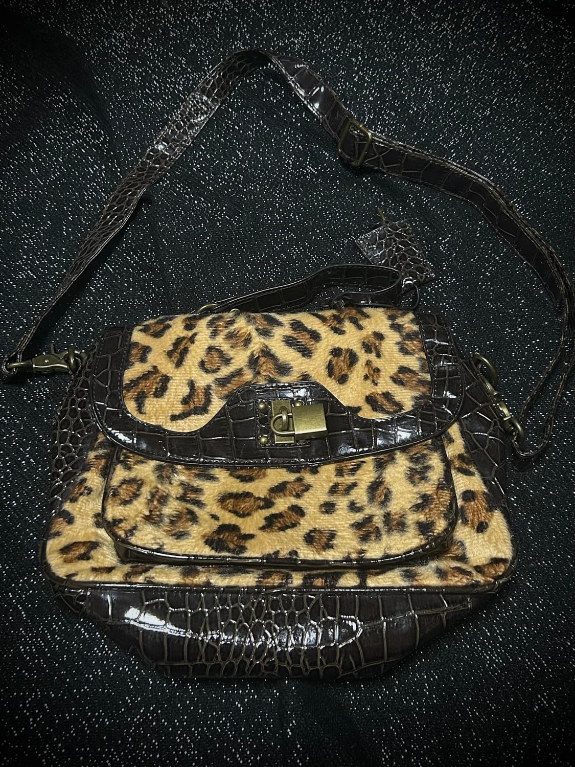 2000s JPN 갸루 레오파드 크로스백 상품이미지1