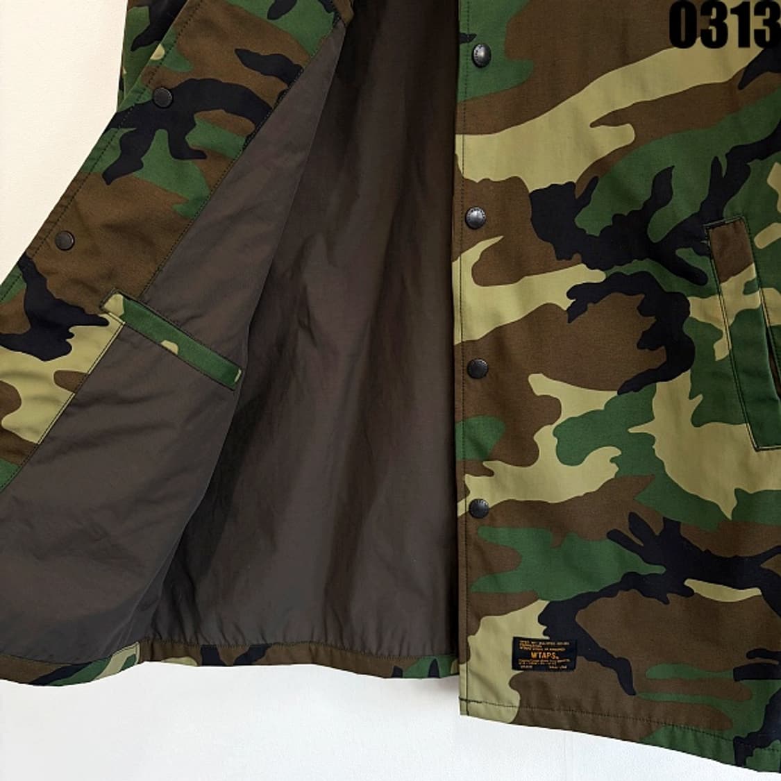 WTAPS 더블탭스 카모플라주 윈드브레이커 자켓 M 0313 상품이미지4