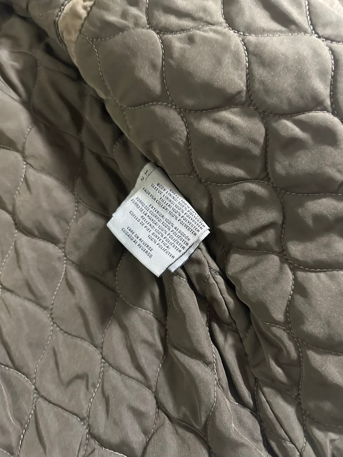 Levi's 코튼 퀼팅 세르파 트러커 재킷 카키 브라운 상품이미지6