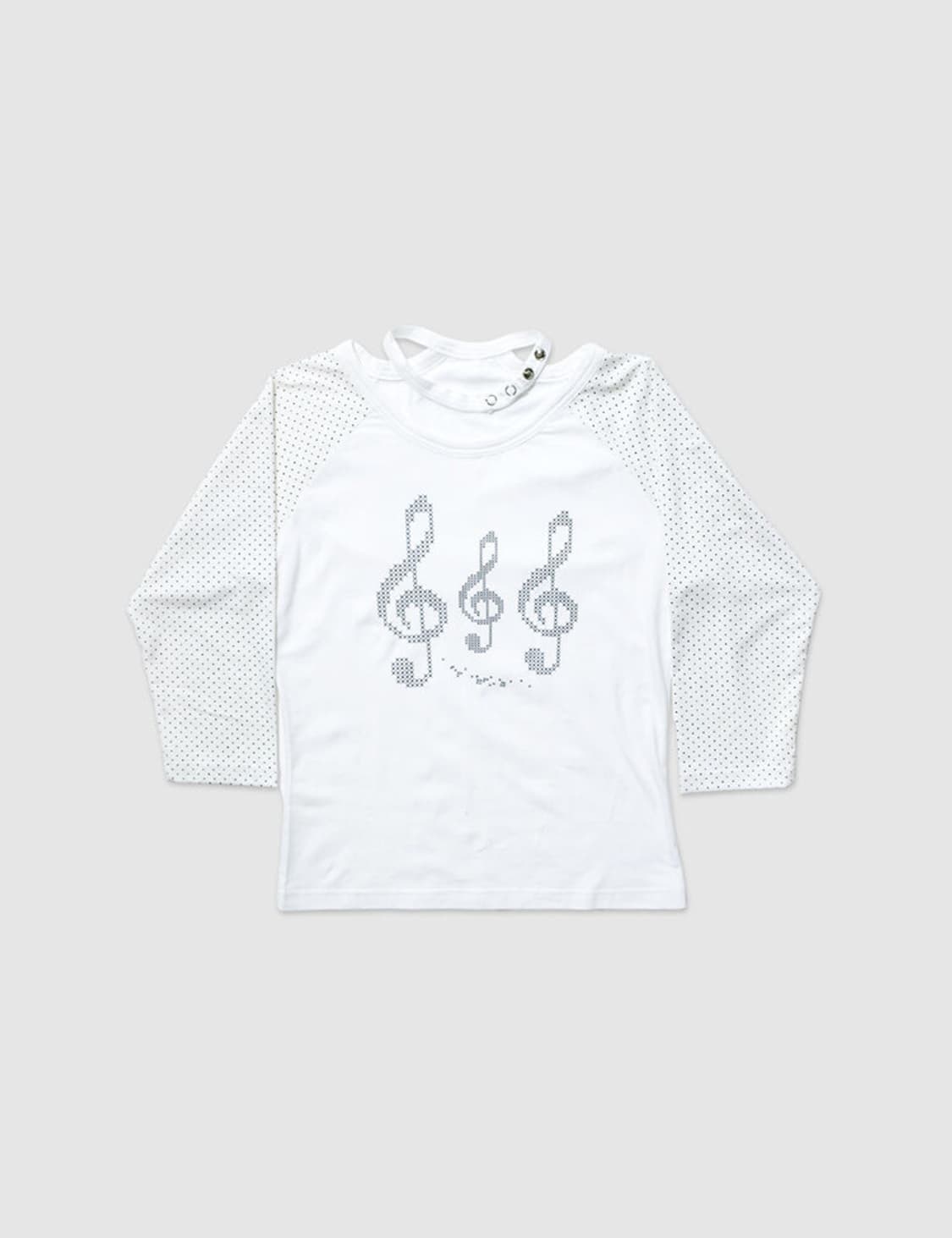 인앤양인하모니 멜로디 7부 도트 티 상품이미지1