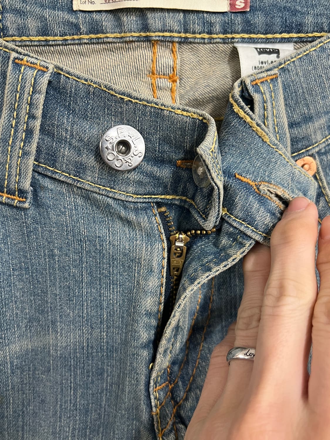 Levis 리바이스 504 슬러치 나팔핏 부츠컷 데님 팬츠 상품이미지5