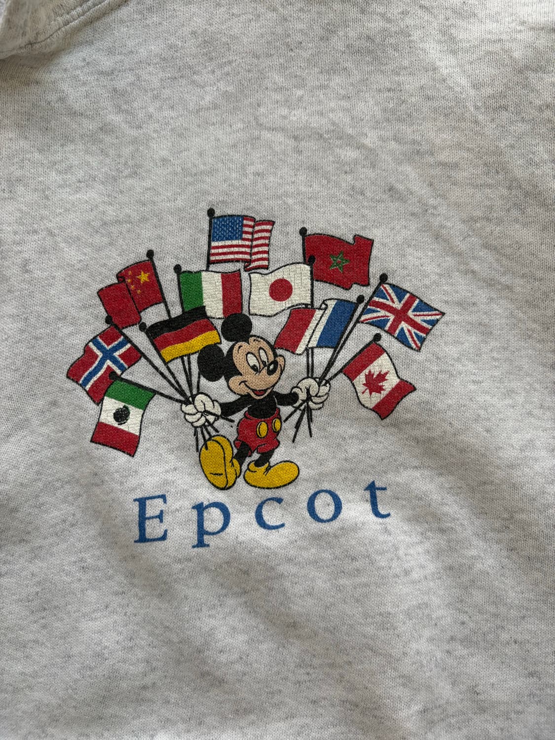 90's USA Mickey Epcot Quarter Zip Sweats 상품이미지6