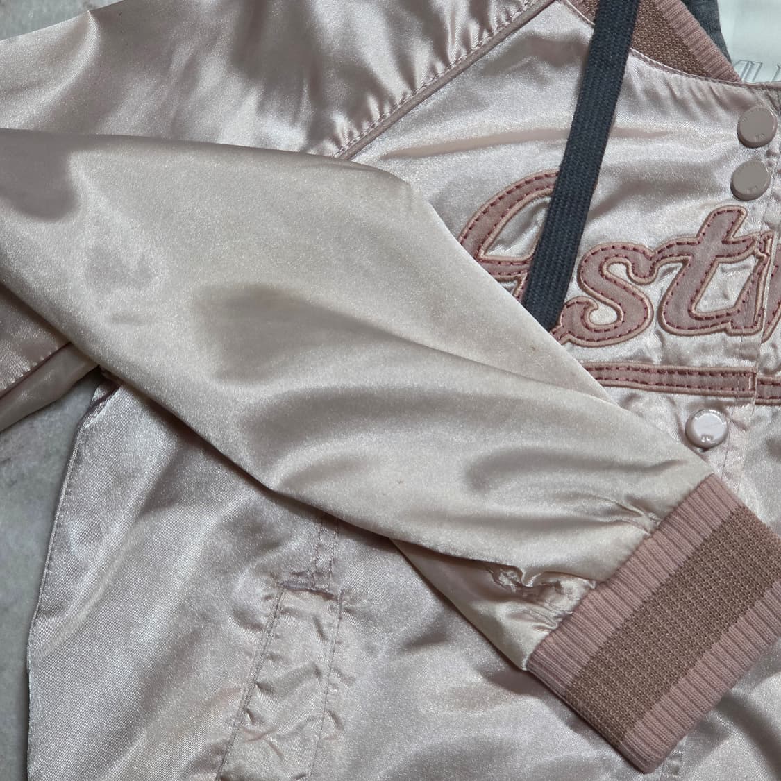 MLB 스타디움 핑크 후드 자켓 상품이미지5