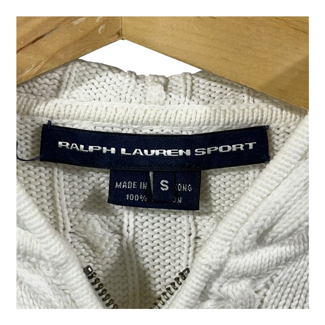 [Ralph Lauren] 랄프로렌 스포츠 케이블 니트 집업 후드 상품이미지5
