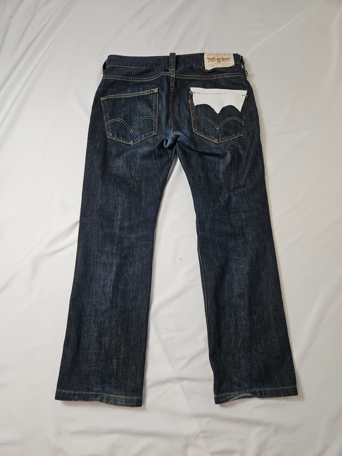 일본판 일본제 리바이스 504 워싱 데님팬츠 진 청바지 32 빈티지 상품이미지1