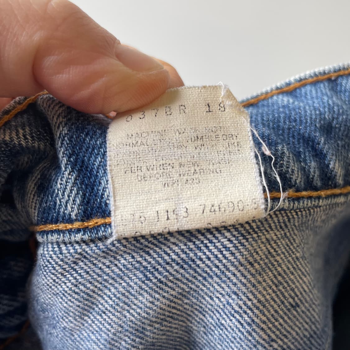 90s 리바이스 505 오렌지탭 데님팬츠 상품이미지9