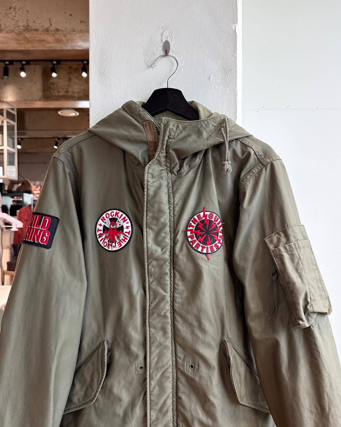 와코 마리아 x 프린스 버스터 카키 m48 모즈 코트 상품이미지3