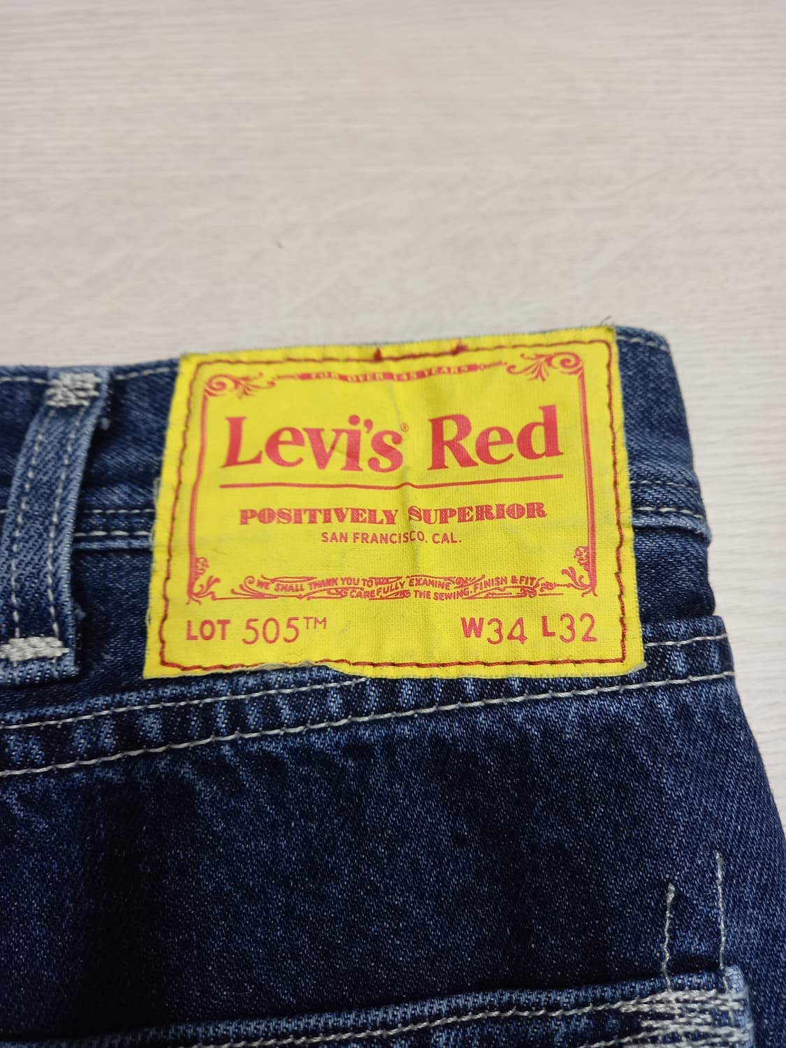 34 리바이스505 RED 일자진 34-562 상품이미지5