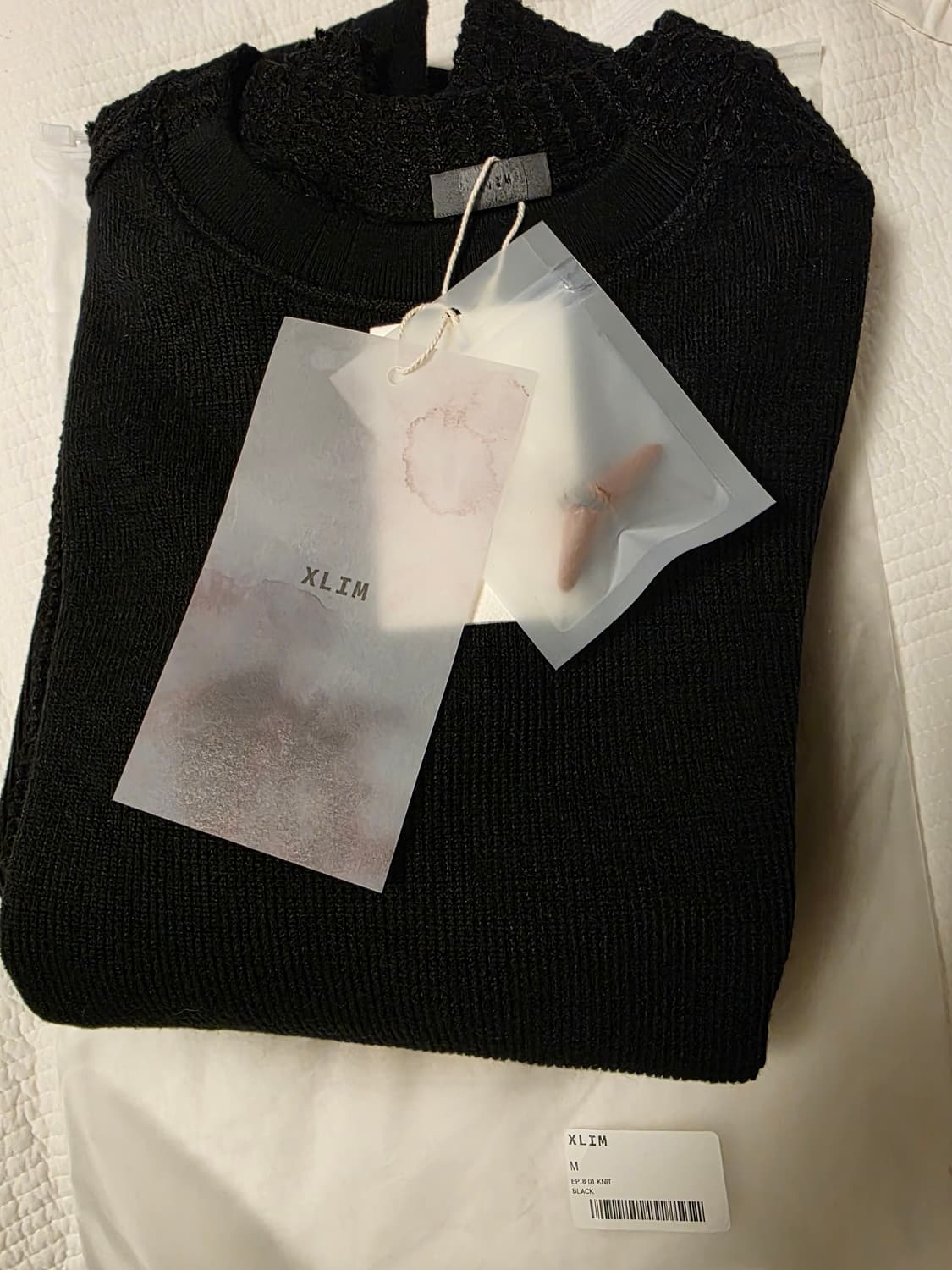 엑슬림 xlim ep.8 01 니트 블랙 상품이미지1