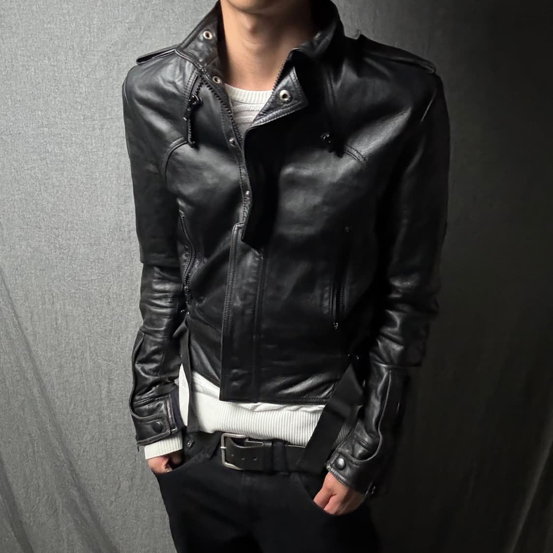 japan vintage 나폴레옹 양가죽 자켓 상품이미지4