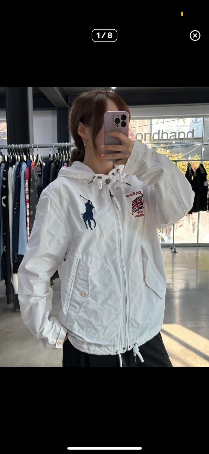 폴로 빅포니 브리티시 화이트 미국 집업  상품이미지1