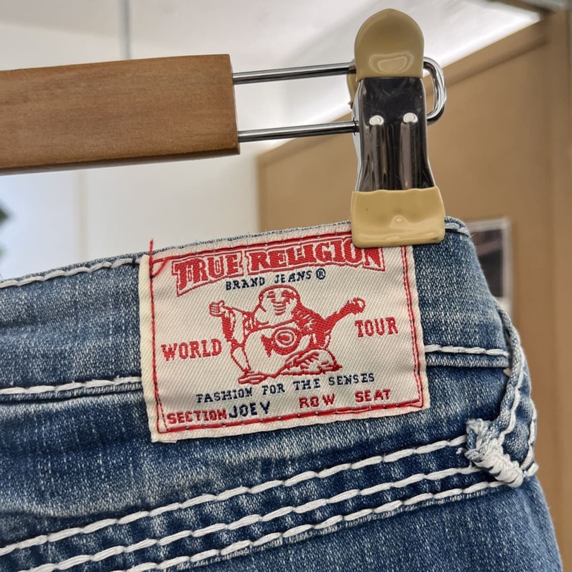 트루릴리전 JOY Y 빈티지 펑크 포켓스티치 데님팬츠 C10004 상품이미지5