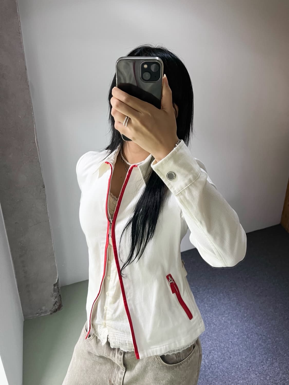 버버리 투웨이 레드 포인트 집 자켓 상품이미지3