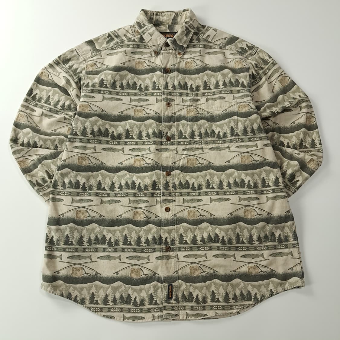 CK372 XL 울리치 90s 피싱프린트 셔츠 남방 상품이미지1