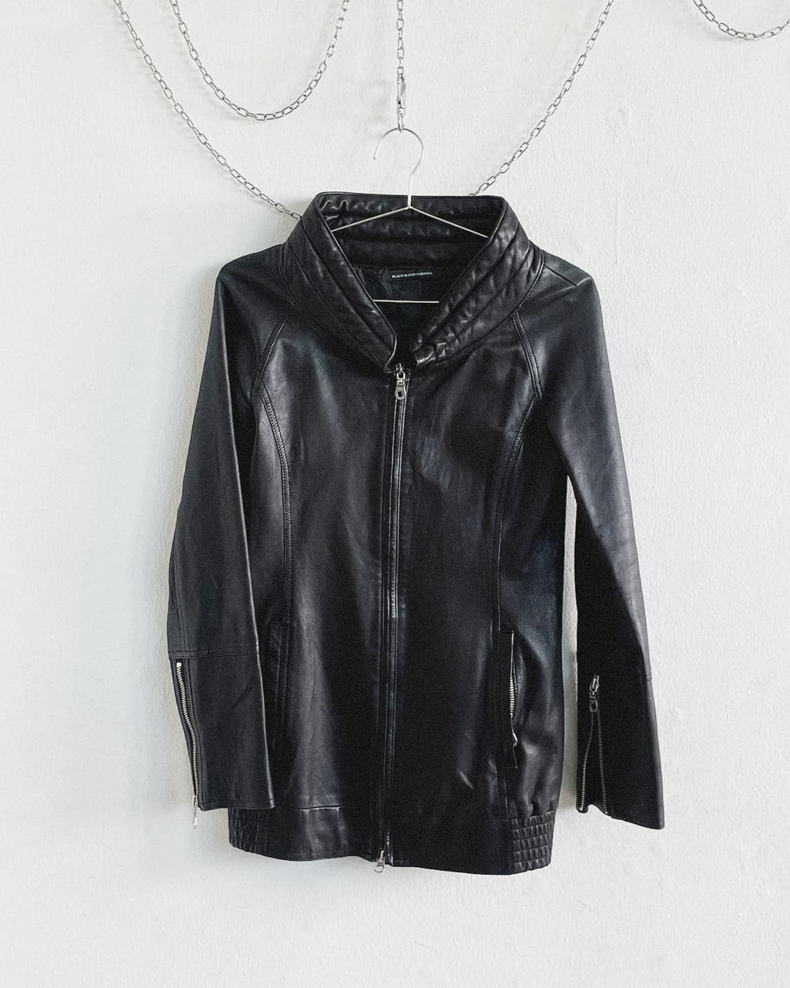 black blood diamonds 하이넥 보노 레더자켓 상품이미지5