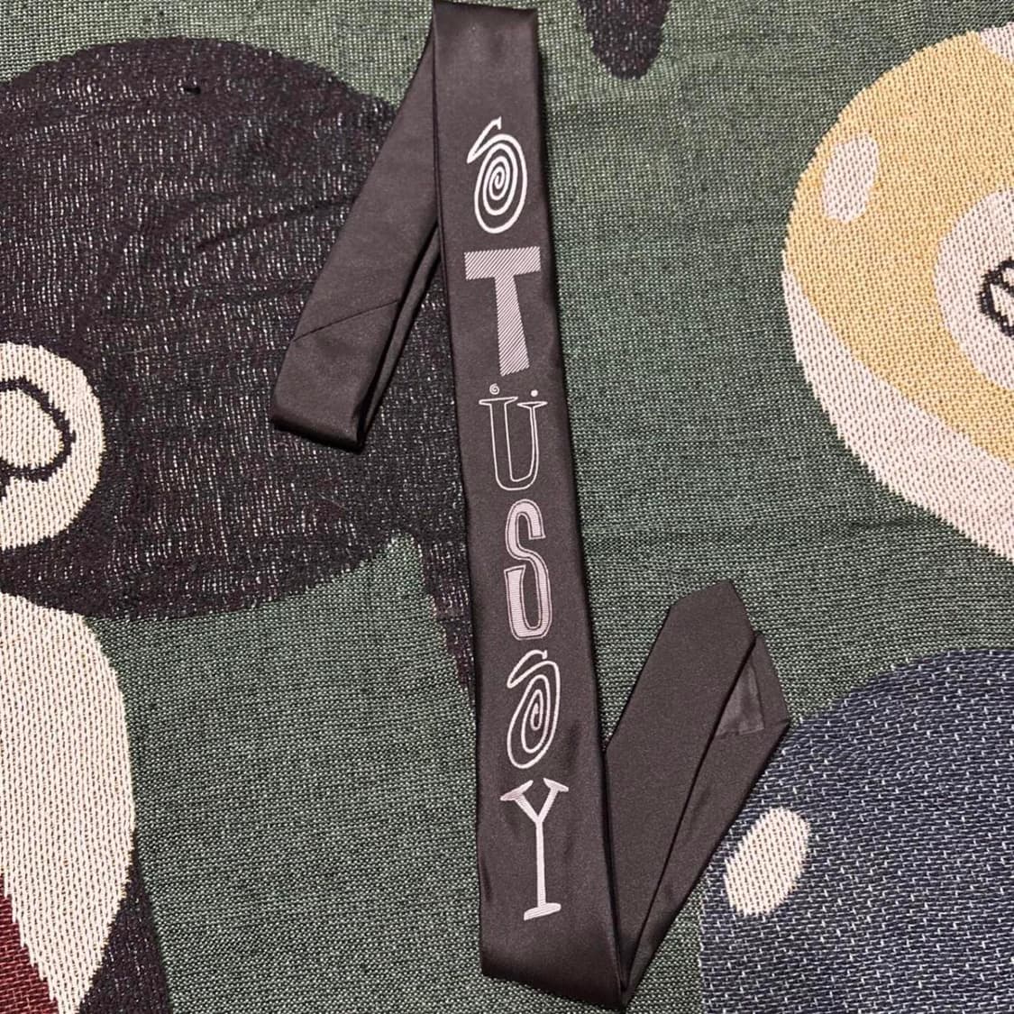 스투시 랜섬 자카드 넥타이 블랙 상품이미지1