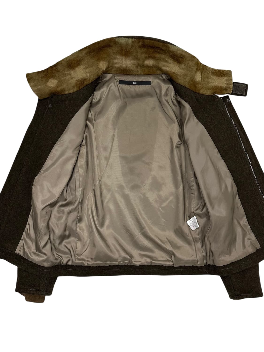 sol. 울 블렌드 하이넥 자켓 상품이미지4