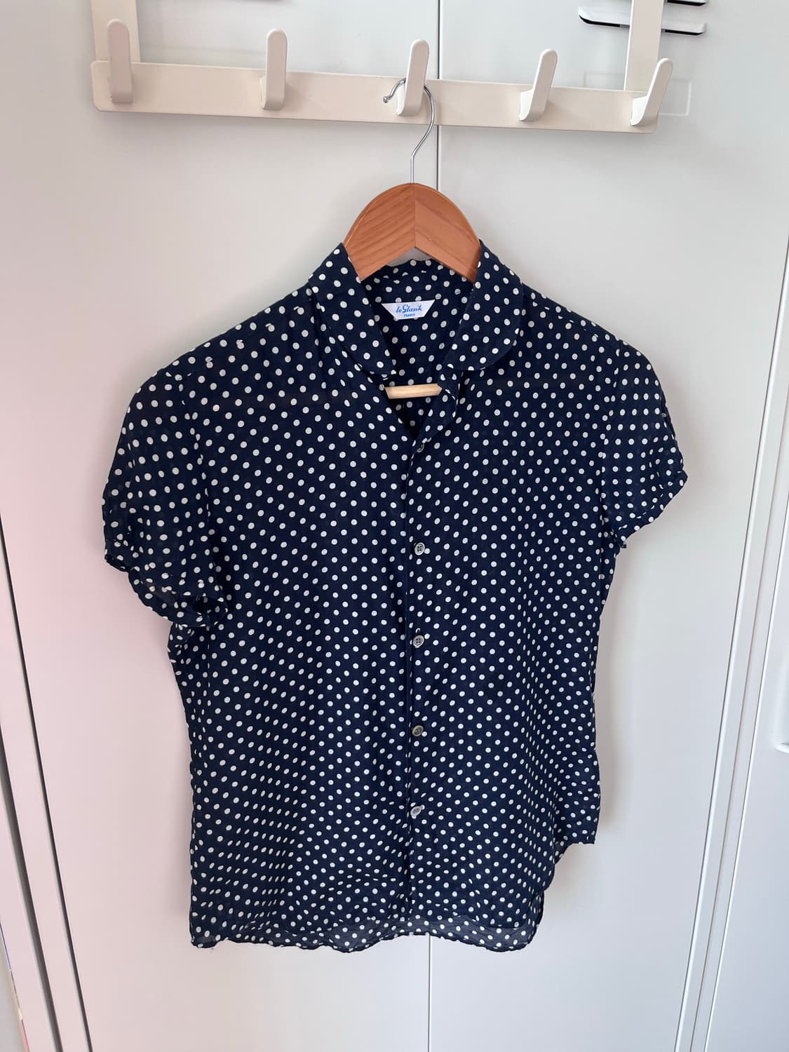 Leglarik France 도트 캡소매 블라우스 상품이미지6