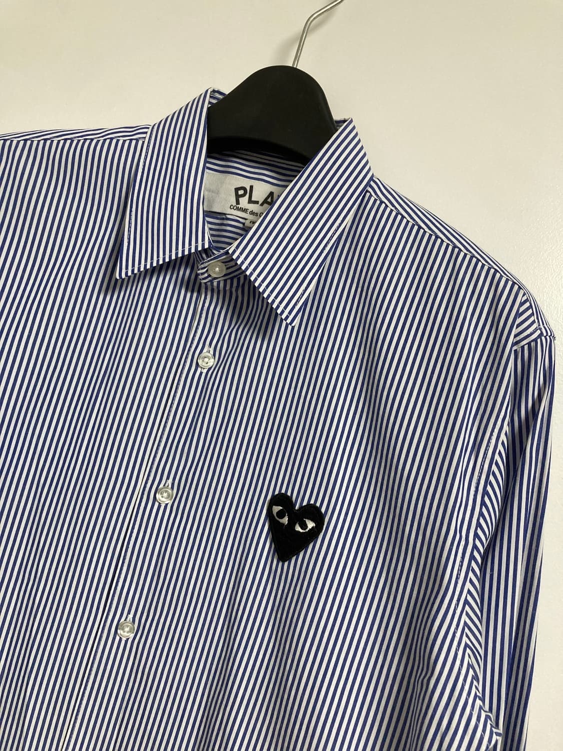 꼼데가르송 블랙와펜 스트라이프 셔츠 (Blue) 상품이미지2