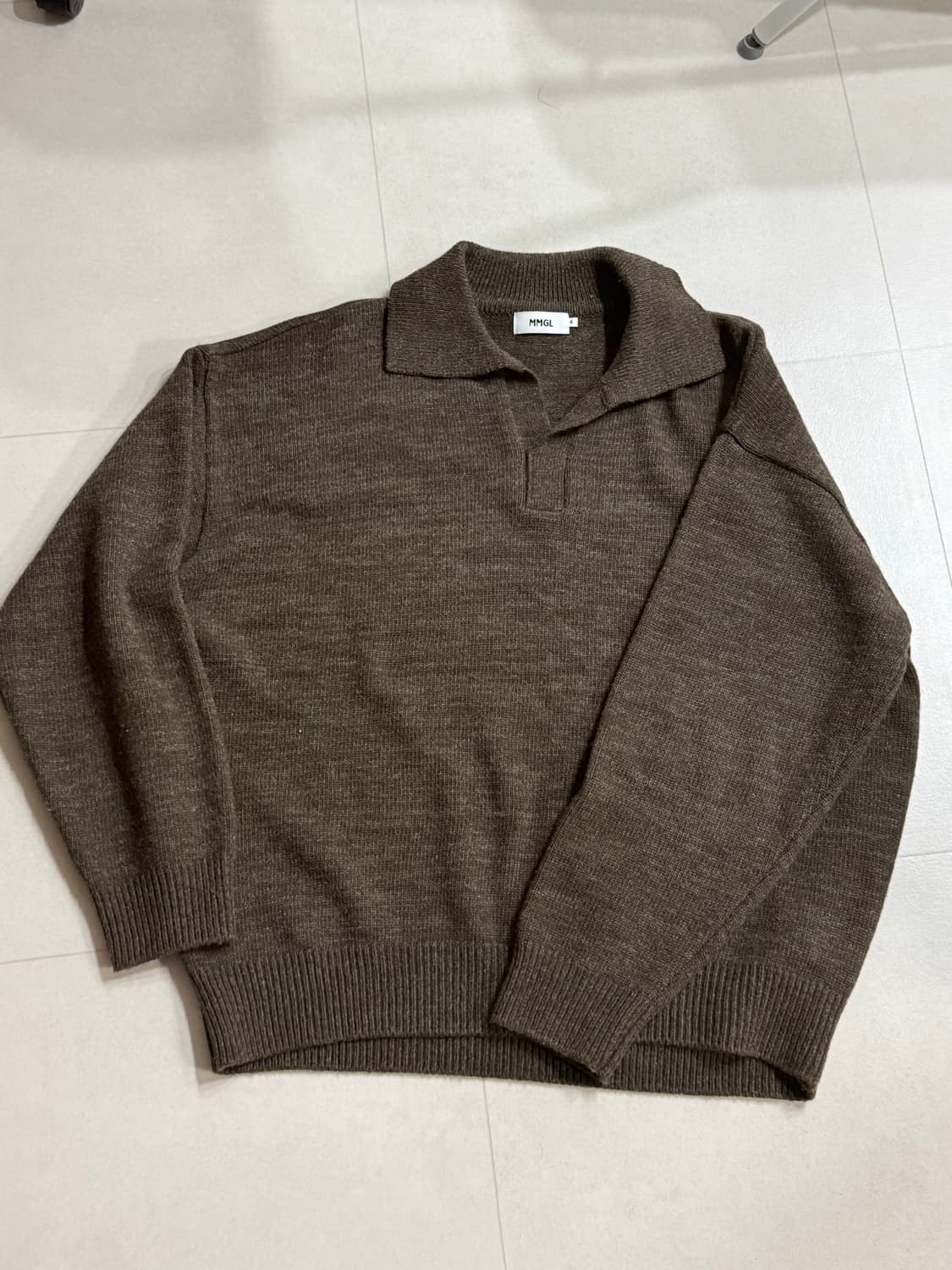 MMGL 오버사이즈 카라 스웨터(애쉬 브라운) 상품이미지1