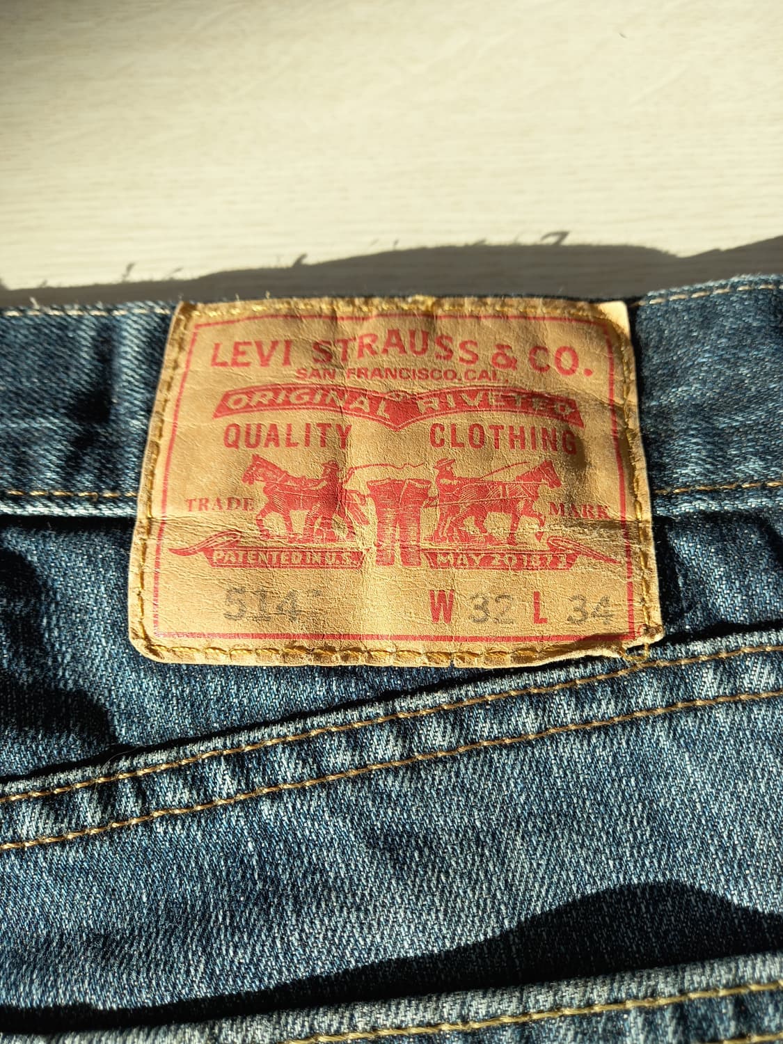 32 리바이스514 Mexico 워싱 일자진 진청 32-306 상품이미지5