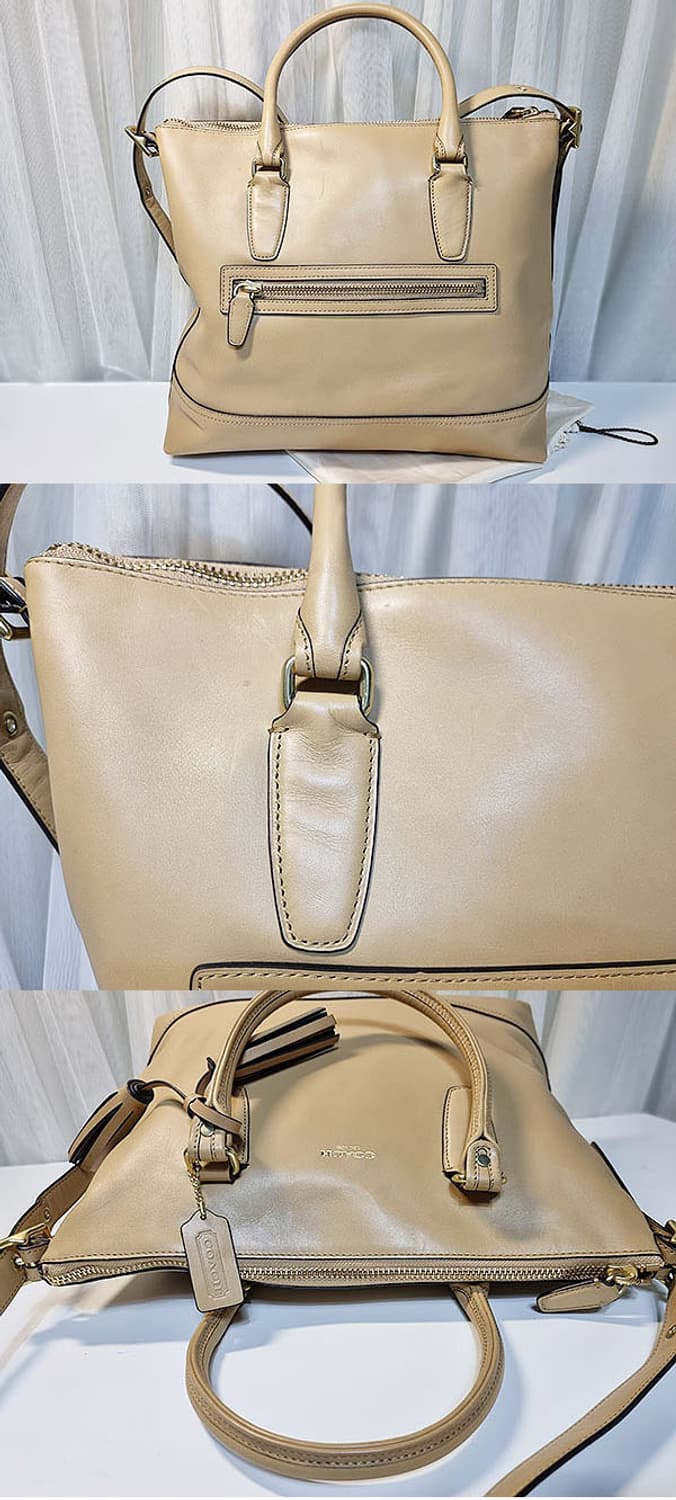 코치 레더 숄더 상품이미지4