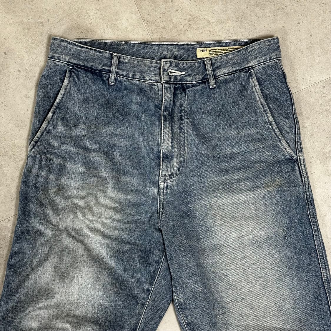 (2) 포터리 데님 팬츠 미드블루 상품이미지5