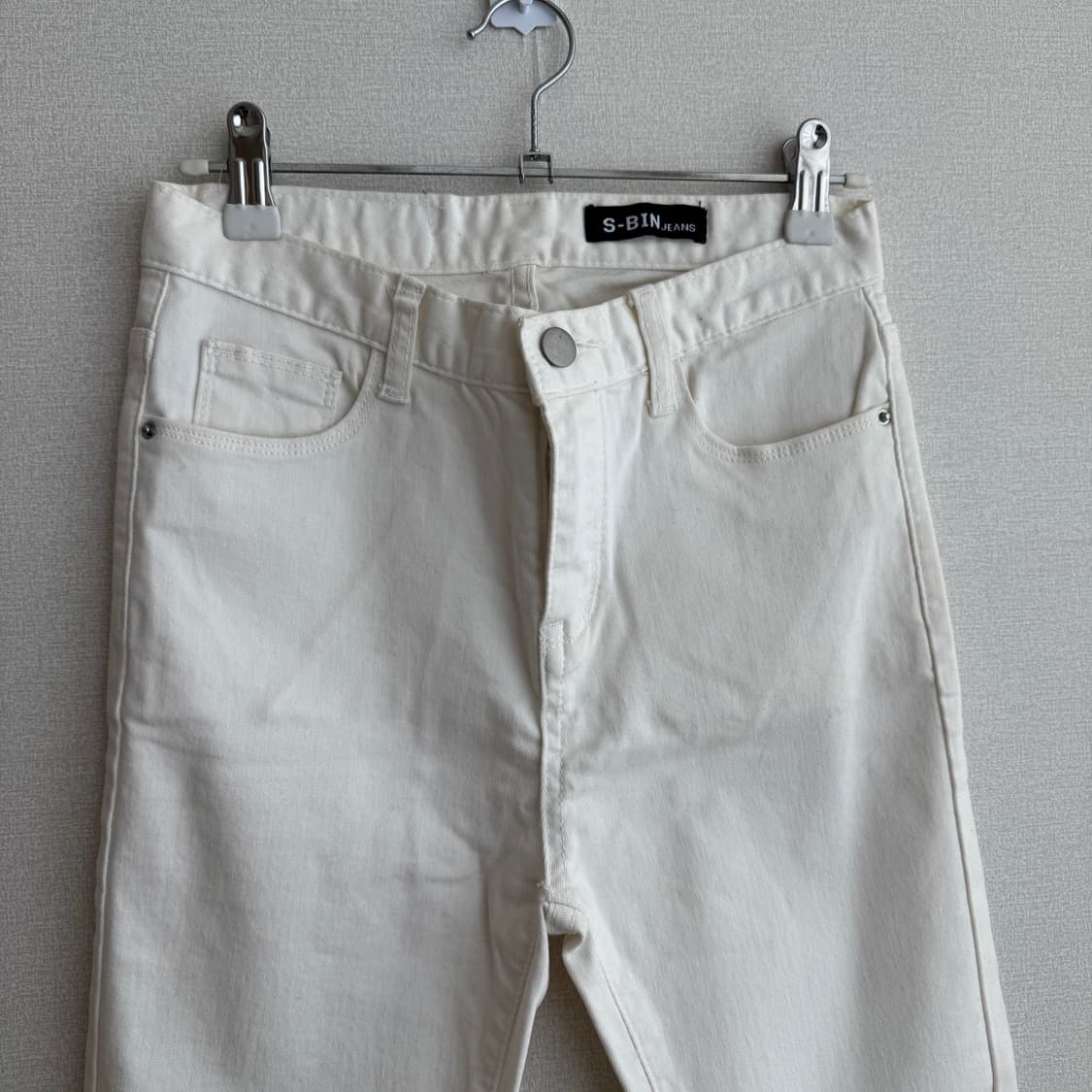 새상품 s 밑단컷팅 일자 팬츠 상품이미지2