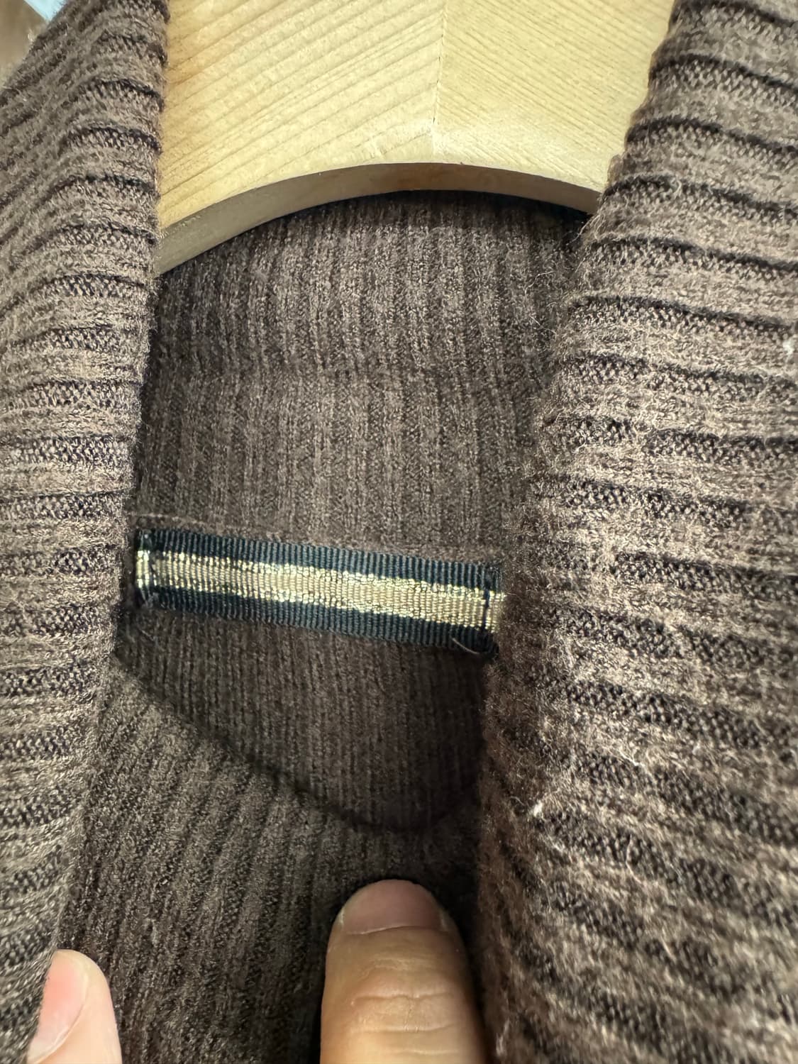 japanese  vintage 우먼스 목폴라 니트 상품이미지3