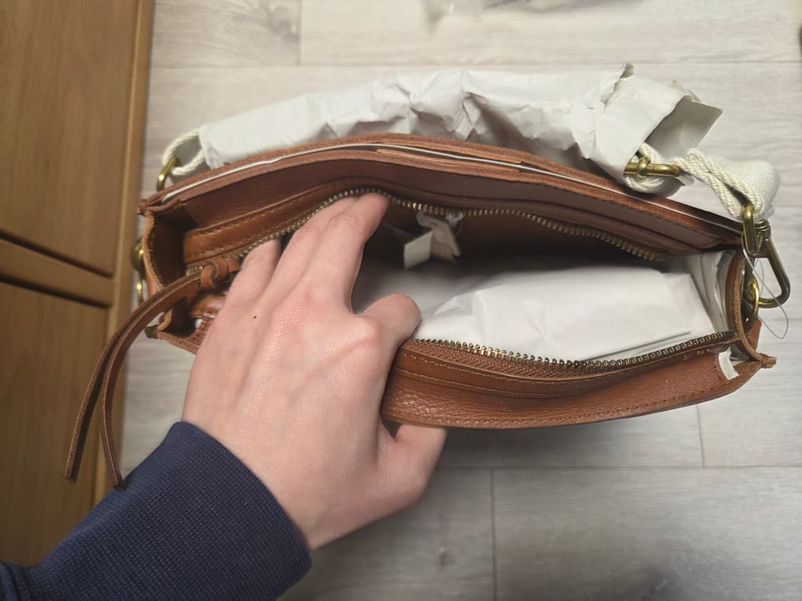 (새상품) 메이드웰 트랜스포트 가죽 새들백 상품이미지5