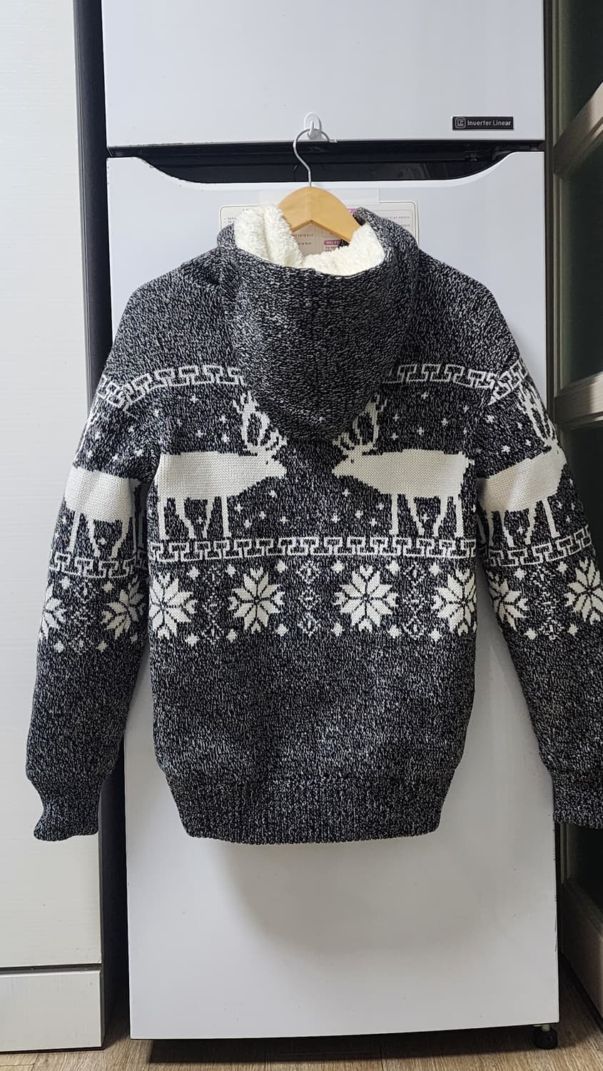 파타고니아 사슴 패턴 집업 가디건 상품이미지3