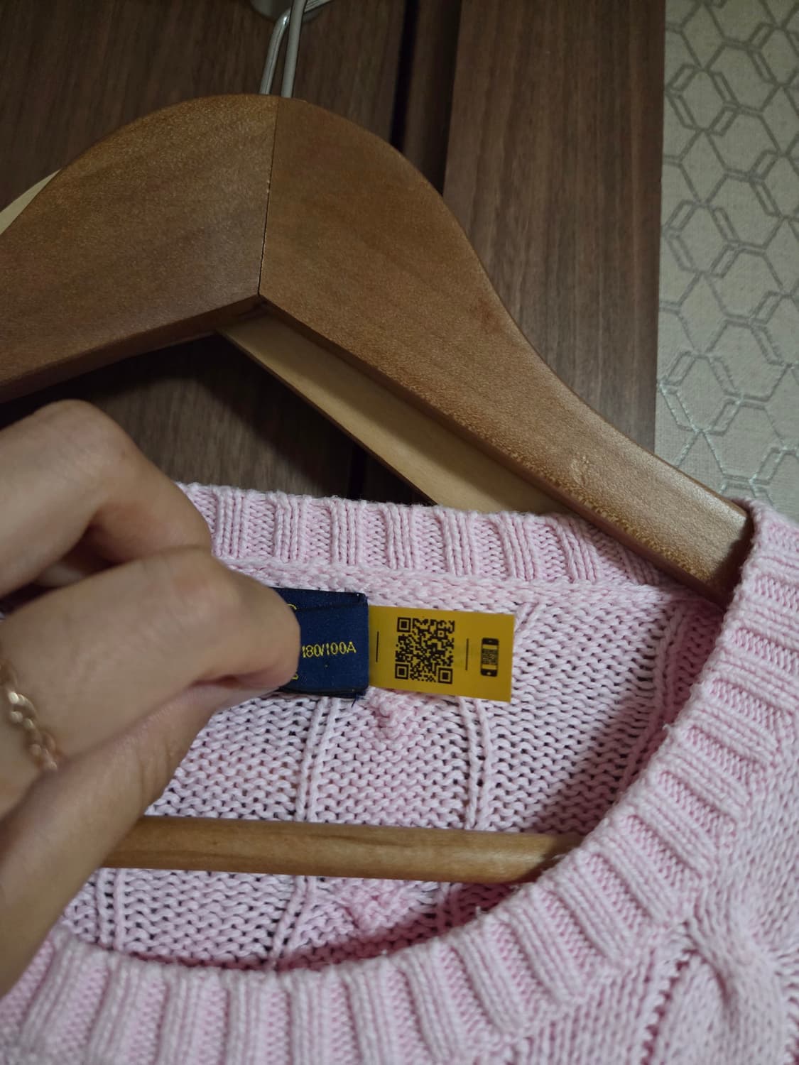 폴로 랄프로렌  남성 꽈배기 니트 L  상품이미지6