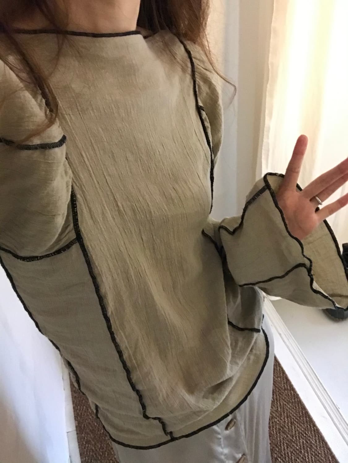 stitch point top 상품이미지3