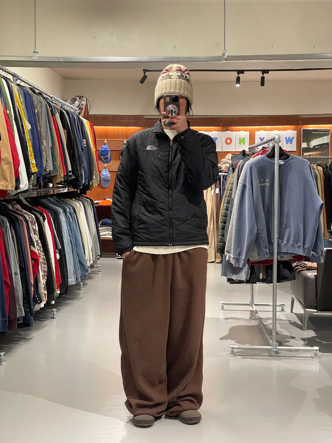 노스페이스 누빔 경량패딩 점퍼 상품이미지2