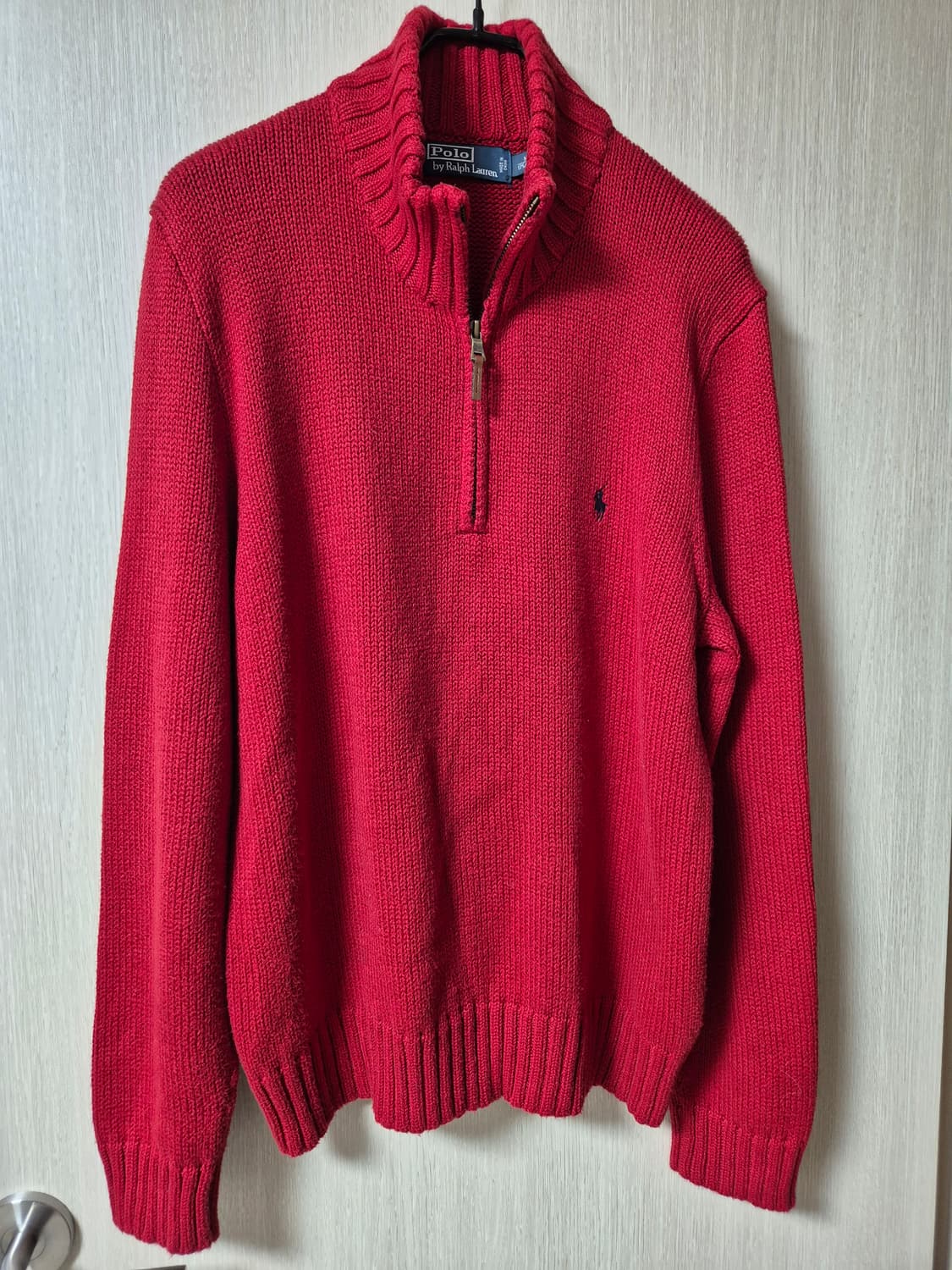(정품) 폴로 랄프로렌 반집업 하이넥 니트 스웨터 M 상품이미지1