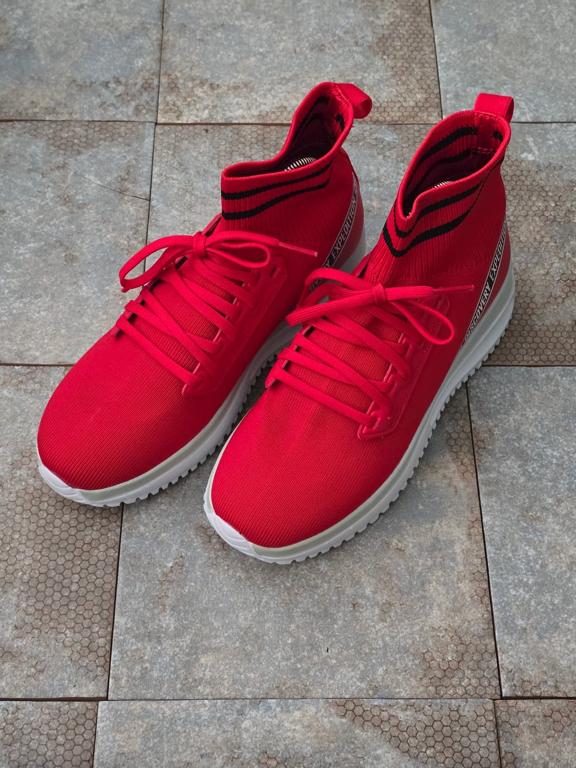 (240)디스커버리 에일리 하이퍼 니트 1.0 레드 상품이미지1