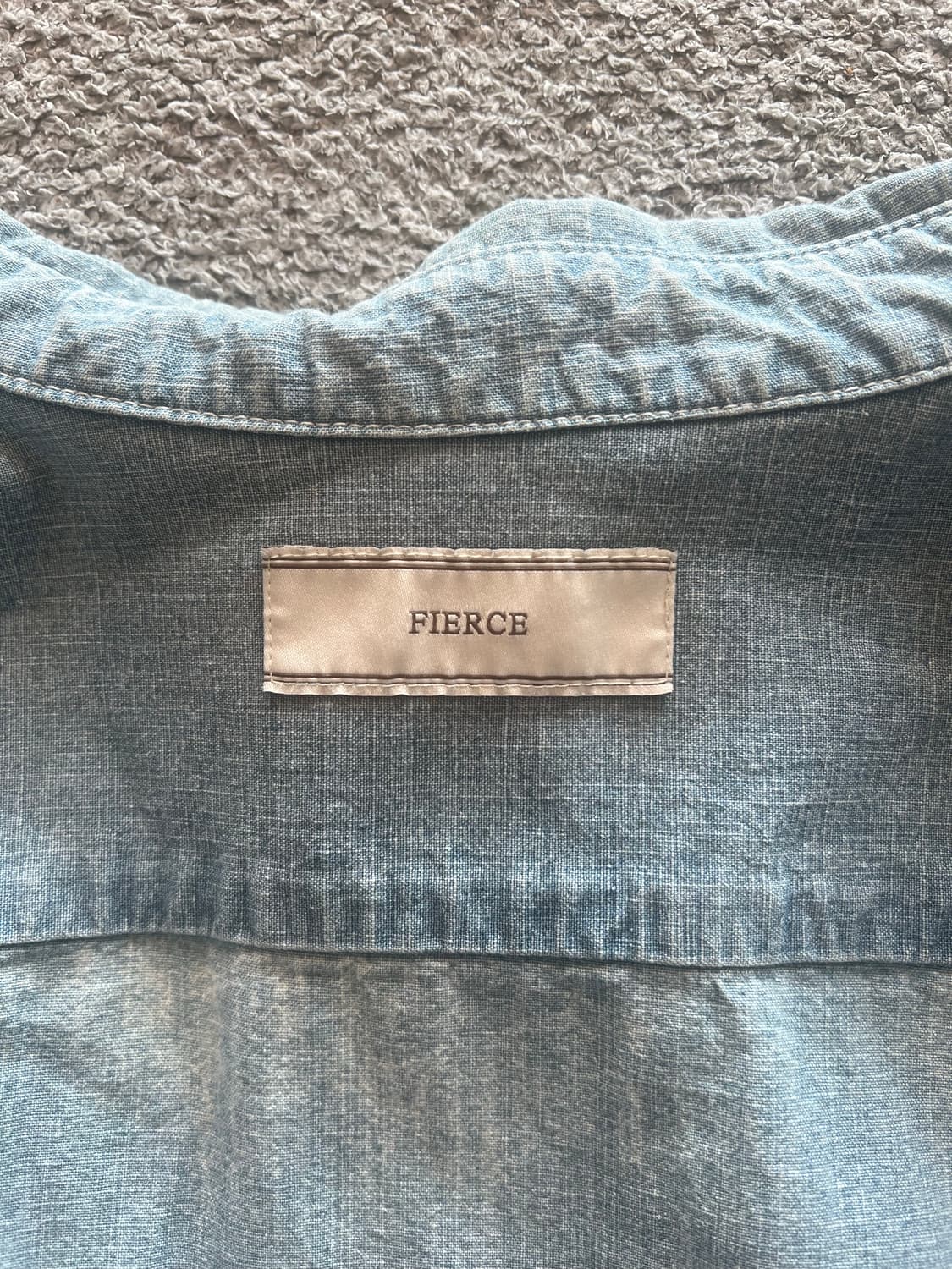 피어스 반다나 데님 셔츠 상품이미지5