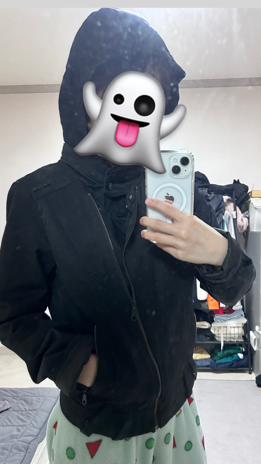 빈티지 사선 후드 자켓 상품이미지2