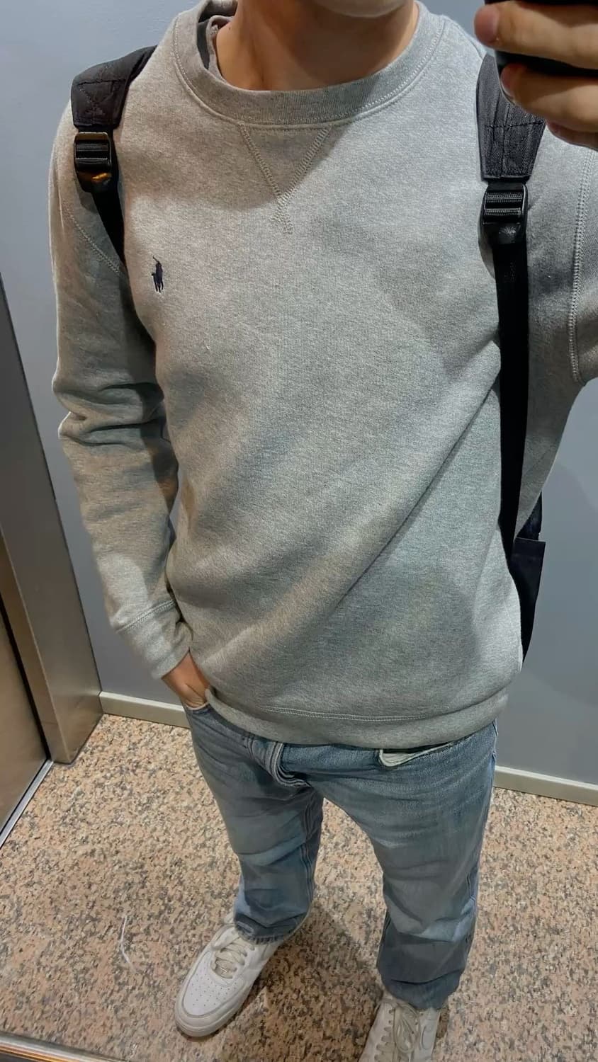 폴로 랄프로렌 그레이 맨투맨 상품이미지2